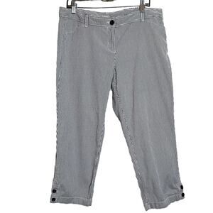 Ann Taylor Loft Striped Crip Pants Women's Sz 12